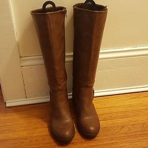 Arizona Jeans Knee High Brown Riding Boots